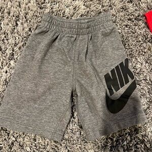 Nike Kids Charcoal Gray Logo Shorts